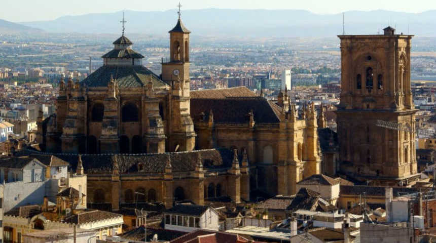 Granada Cathedral Aerial View