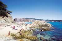 The south west end of Lloret's beach