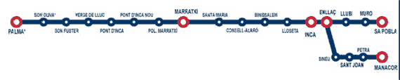 SFM Train Route Map