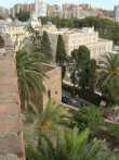 Town Hall left, Bank centre view from Arms Patio Alcazaba